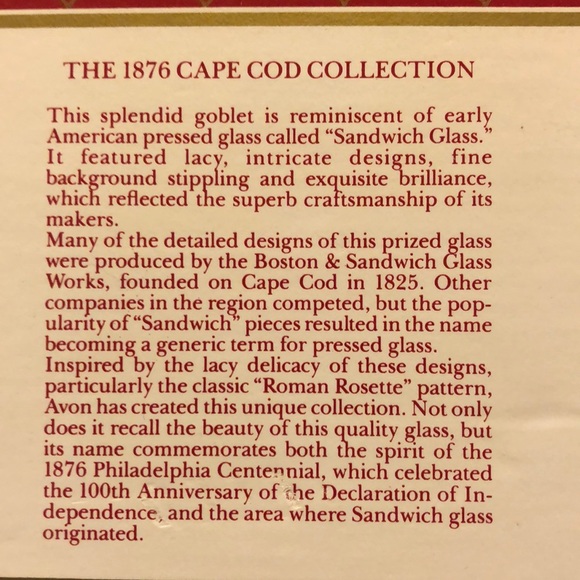 Avon Cape Cod Water 💦 Goblet - Picture 5 of 5
